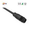 Conector impermeable M12B con tuerca de metal